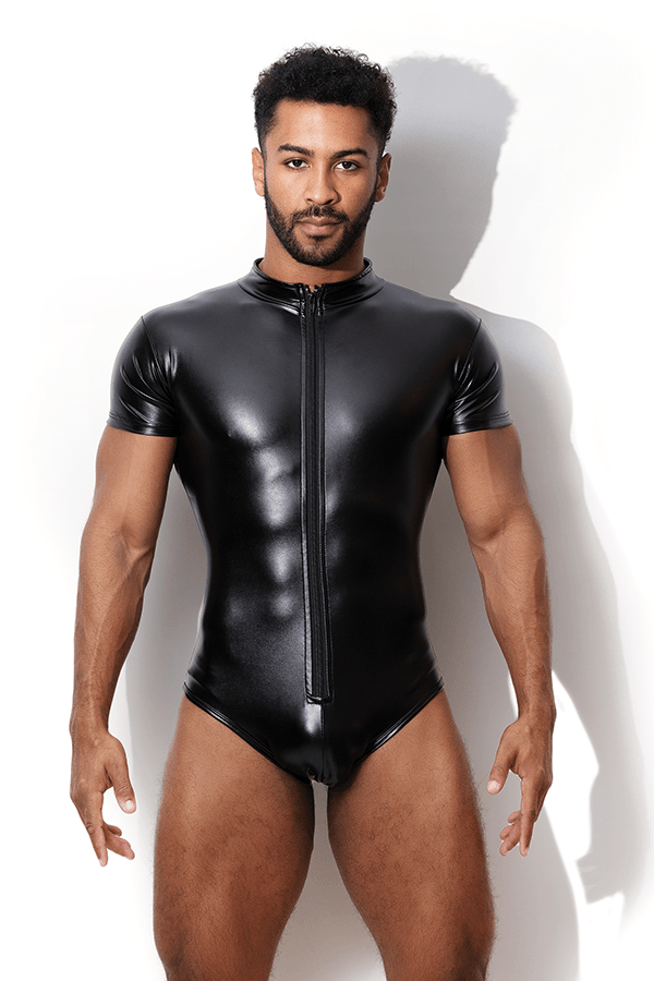 Power Vegan Leather Zipper Bodysuit – JJ Malibu