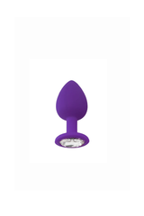 Jeweled Silicone Butt Plug - Mardi Gras