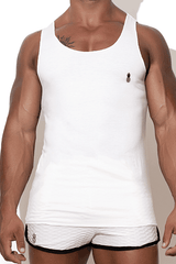 Rendezvous Raw-edge Tank Top - White - JJ Malibu 