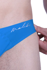 After-Hours Silky Seamless Briefs - Neon Blue