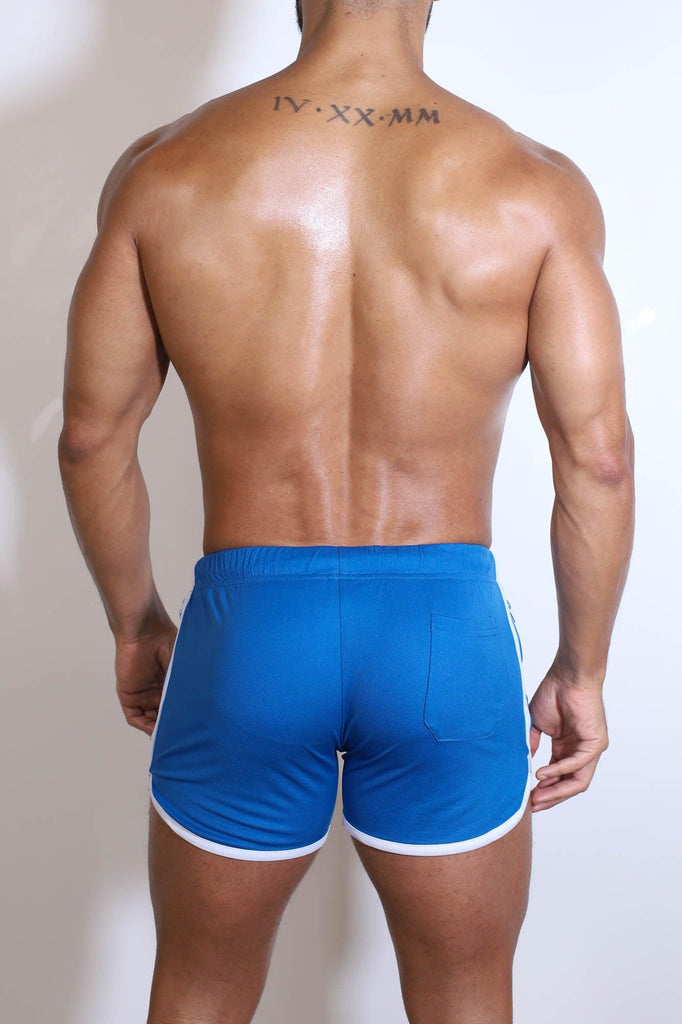 For-the-Night 4" Gym Short Shorts with Drawstring - Cobalt Blue - JJ Malibu 