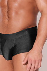 Dynamic Sheen Boxer Briefs - Charcoal Black