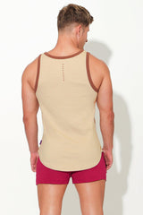 Muscle Fit Ribbed Tank - Proud - JJ Malibu 