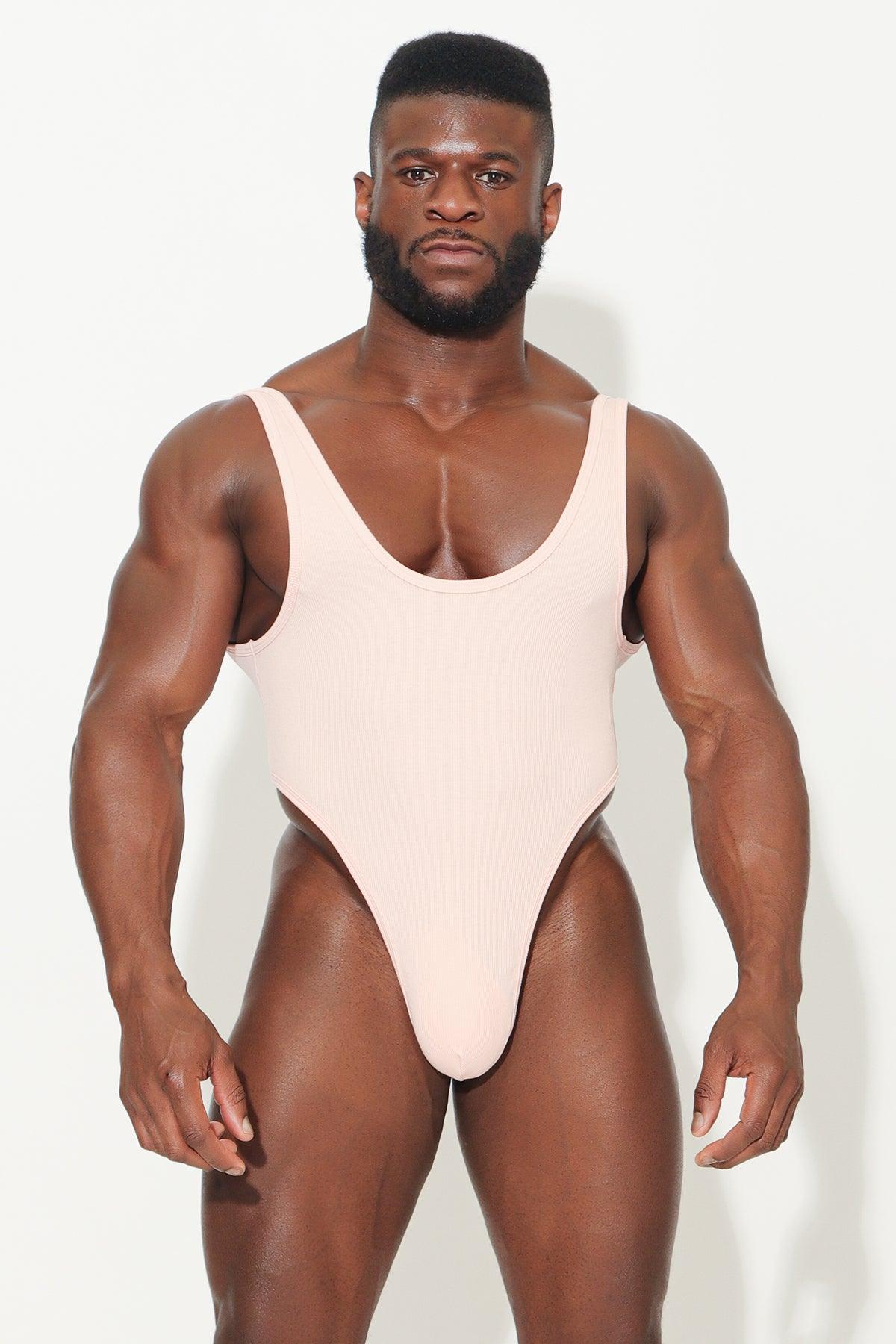 Afterglow Ribbed Bodysuit - Pink - JJ Malibu 