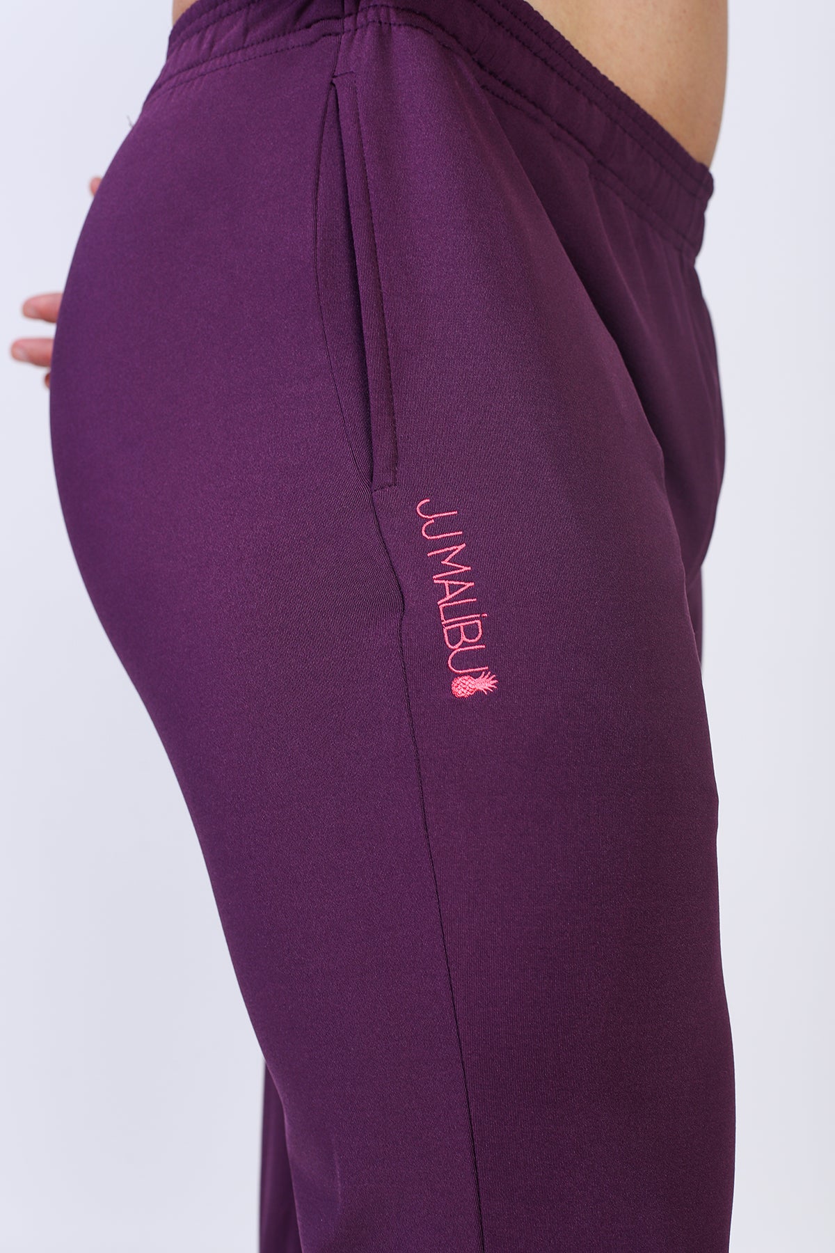 Peek-A-Boo Joggers - Plum Purple