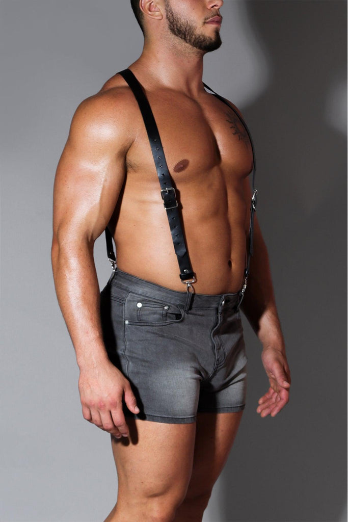 Vegan Leather Suspenders - JJ Malibu 