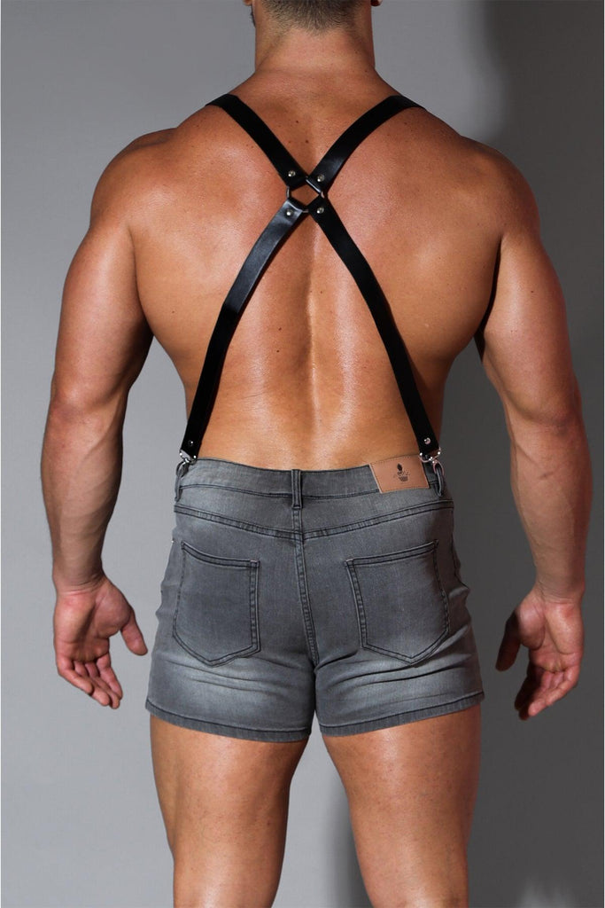 Vegan Leather Suspenders - JJ Malibu 