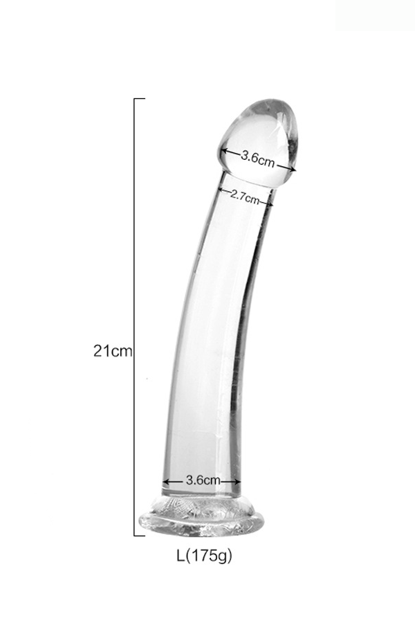 Smooth 8'' Clear Dildo