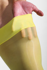 Allure Roll-Up Stockings - Banana Yellow