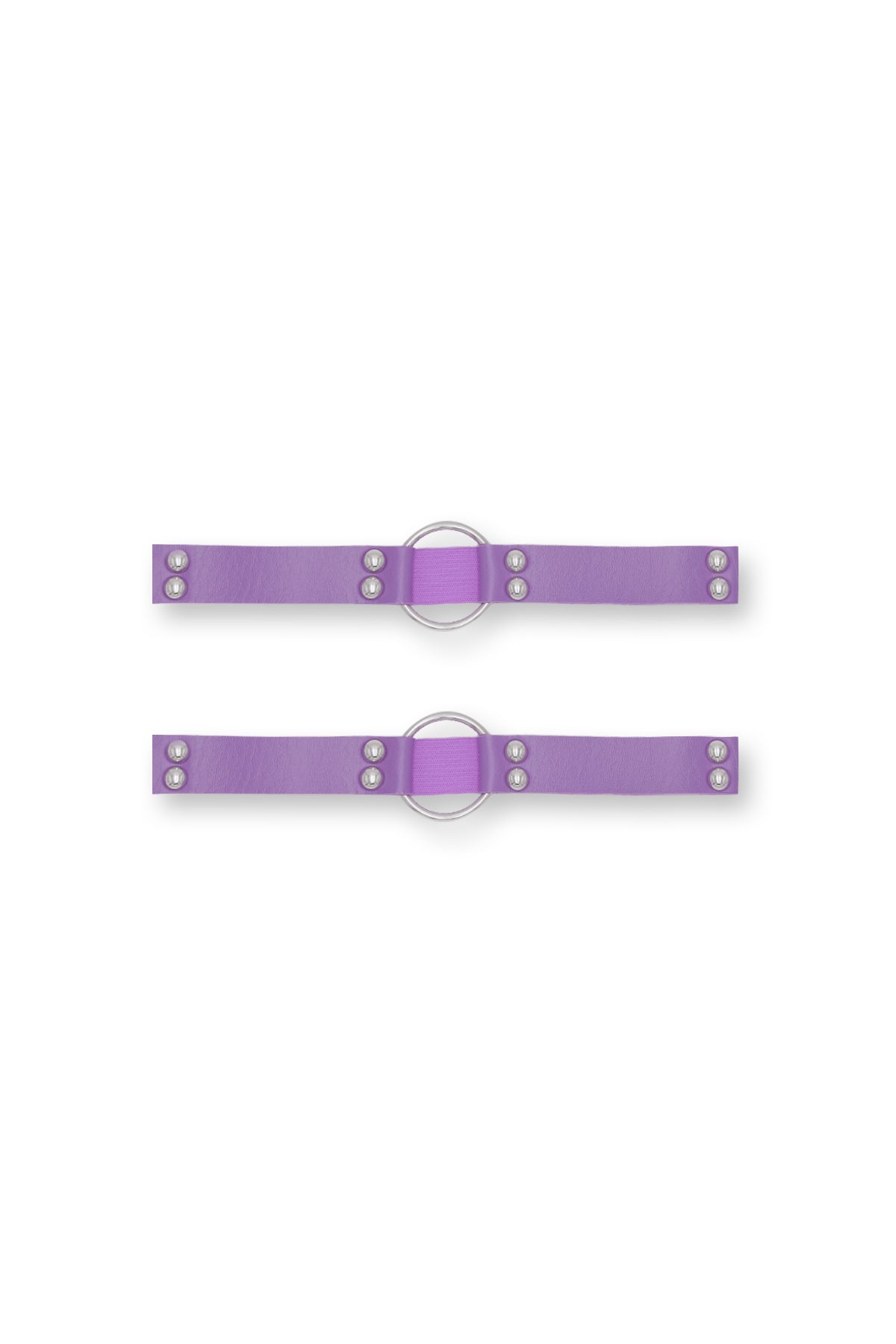 Vegan Leather Ring Leg Band - Lavender