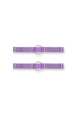 Vegan Leather Ring Leg Band - Lavender