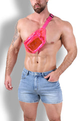 Highlighter Translucent Fanny Pack - Hot Pink