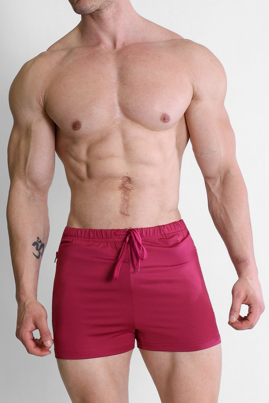 Karma 2" Short Shorts with Zipper Pockets - Miss Magenta