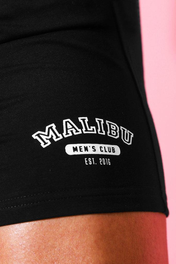 Varsity 2" Short Shorts with Zipper Pocket - Midnight Black - JJ Malibu 