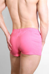 Varsity 2" Short Shorts with Zipper Pocket - Bubblegum Pink