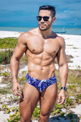 Wet N Wild Swim Briefs - Indigo Waves - JJ Malibu 