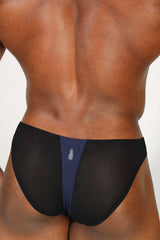 Club-Kid Mesh Bikini Briefs - Midnight Blue