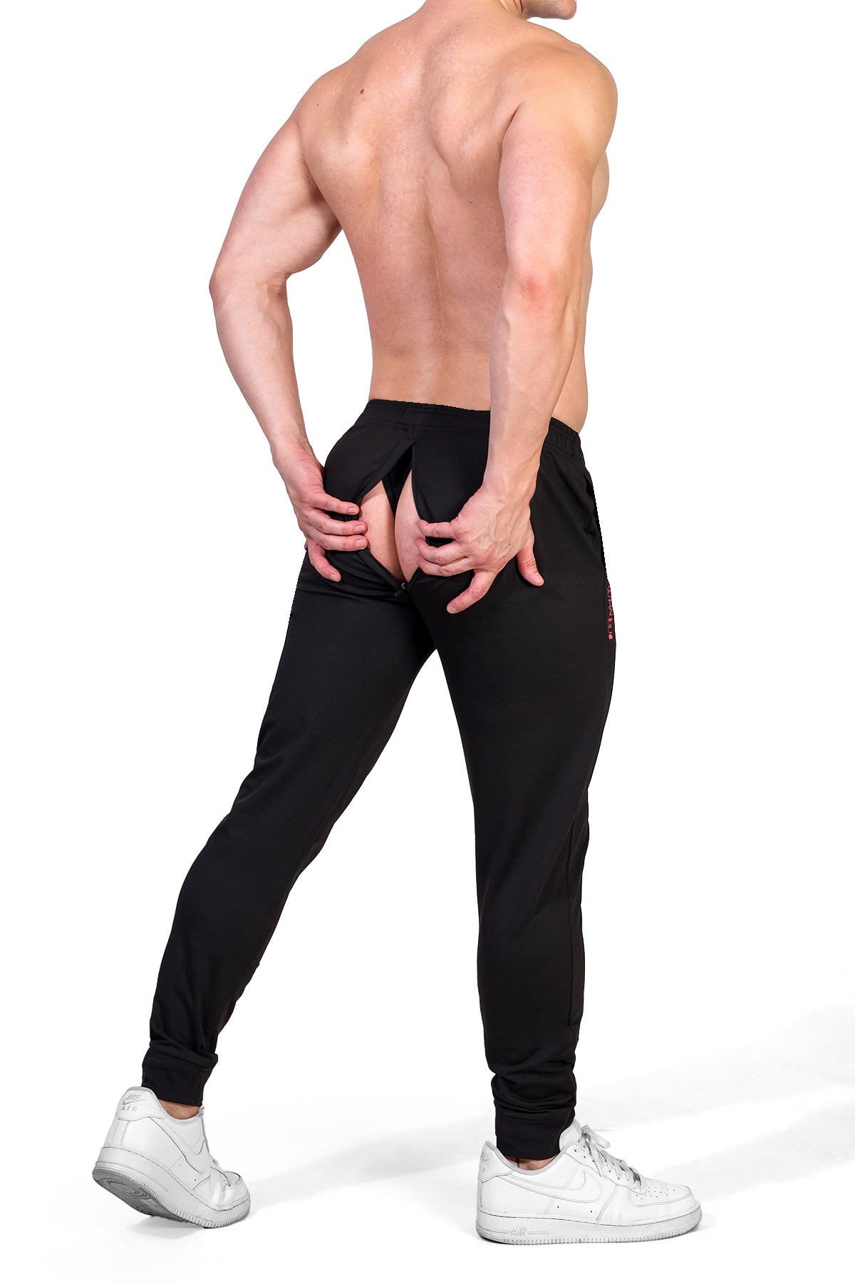 Jaded Joggers with Rear Peek-A-Boo Hole - Black