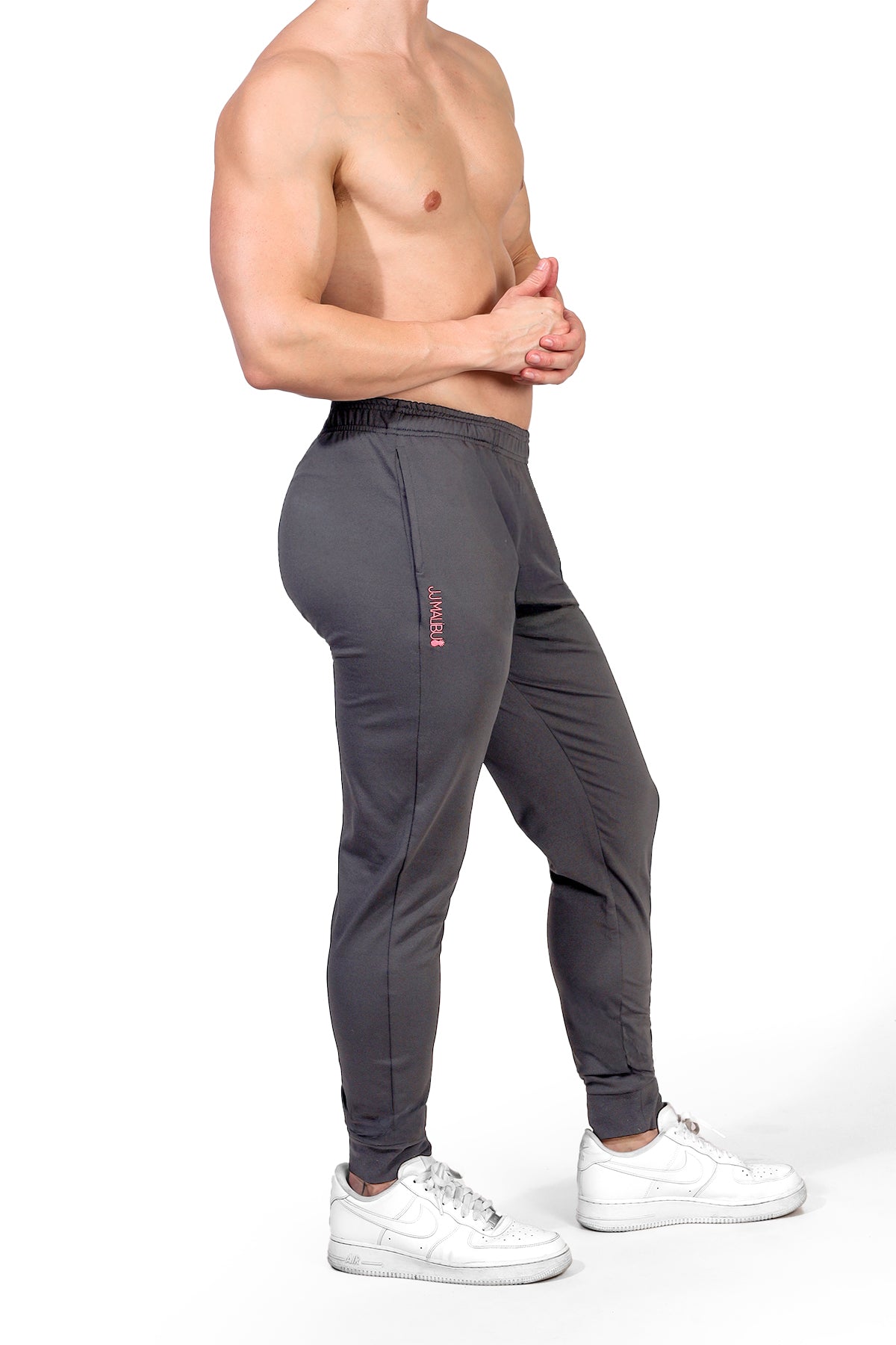 Peek-A-Boo Joggers - Dark Grey