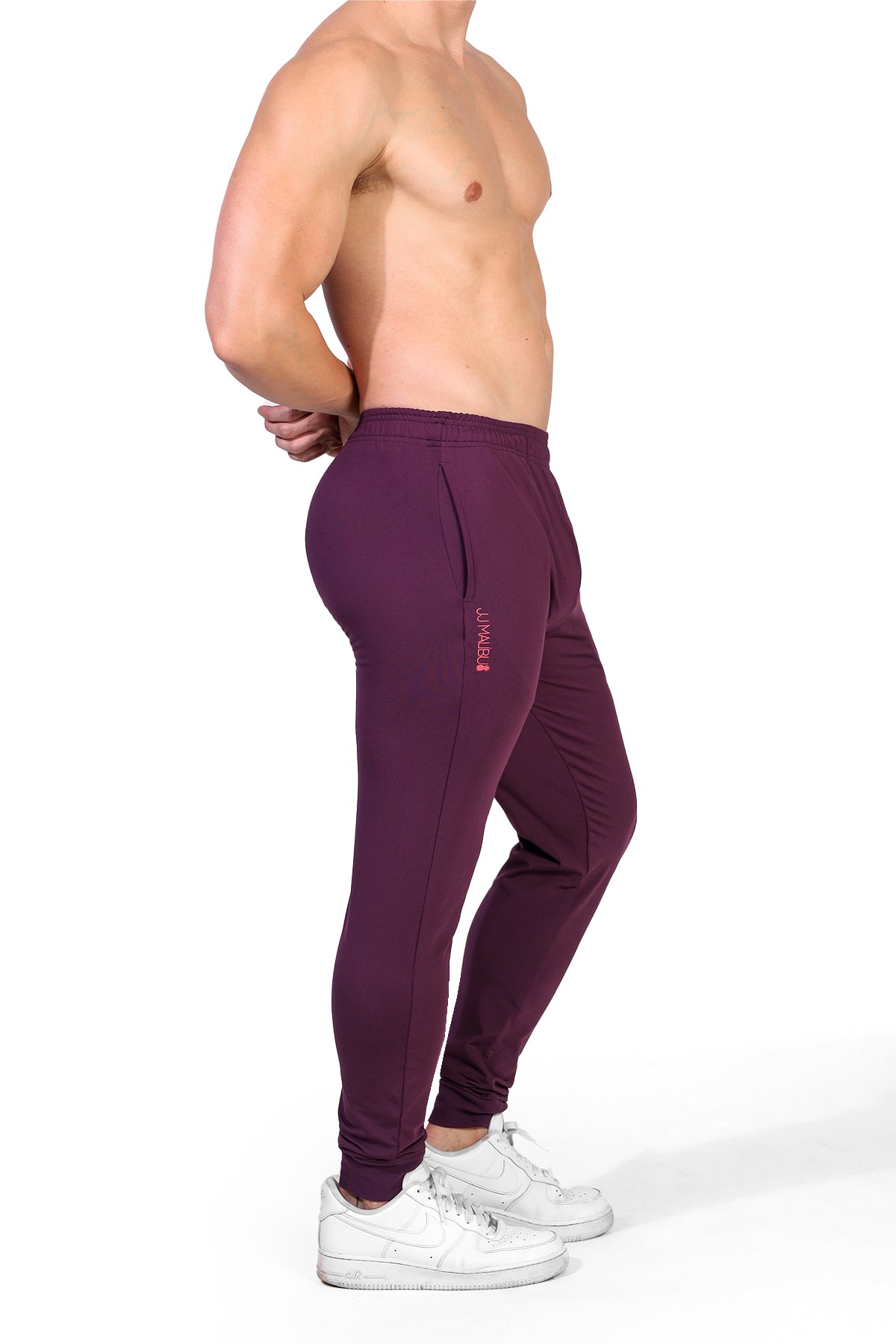 Jaded Joggers with Rear Peek-A-Boo Hole - Plum Purple