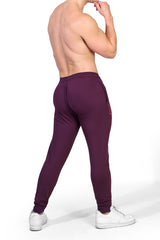 Jaded Joggers with Rear Peek-A-Boo Hole - Plum Purple