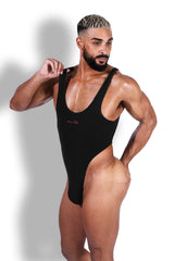 Afterglow Ribbed Bodysuit - Black