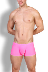 Come-Over Silky Seamless Boxer Briefs - Hot Pink