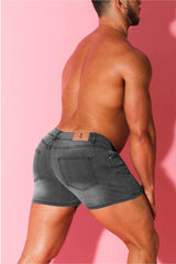 In-Your-Dreams 3.5" Denim Short Shorts - Steel Grey - JJ Malibu 