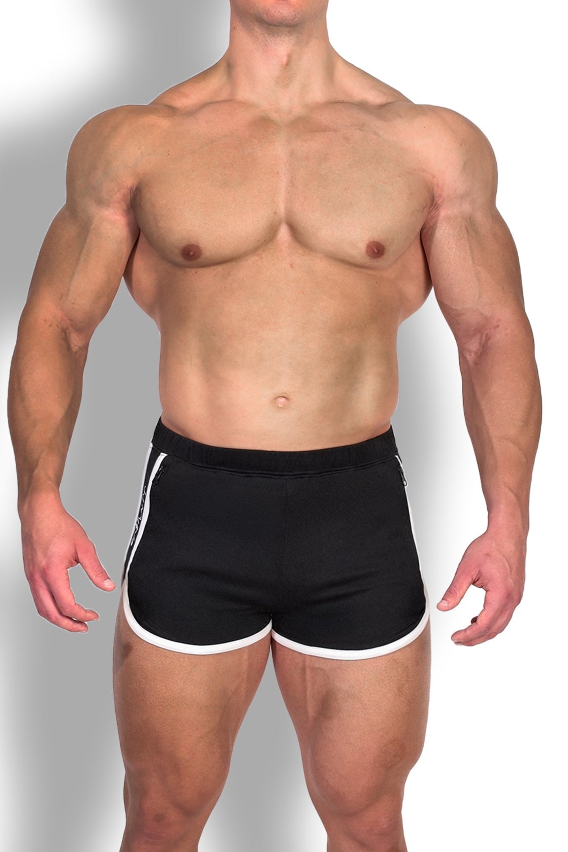 Nightcall Elastic Waist 3" Short Shorts - Midnight Black