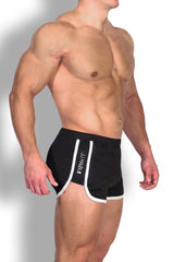 Nightcall Elastic Waist 3" Short Shorts - Midnight Black