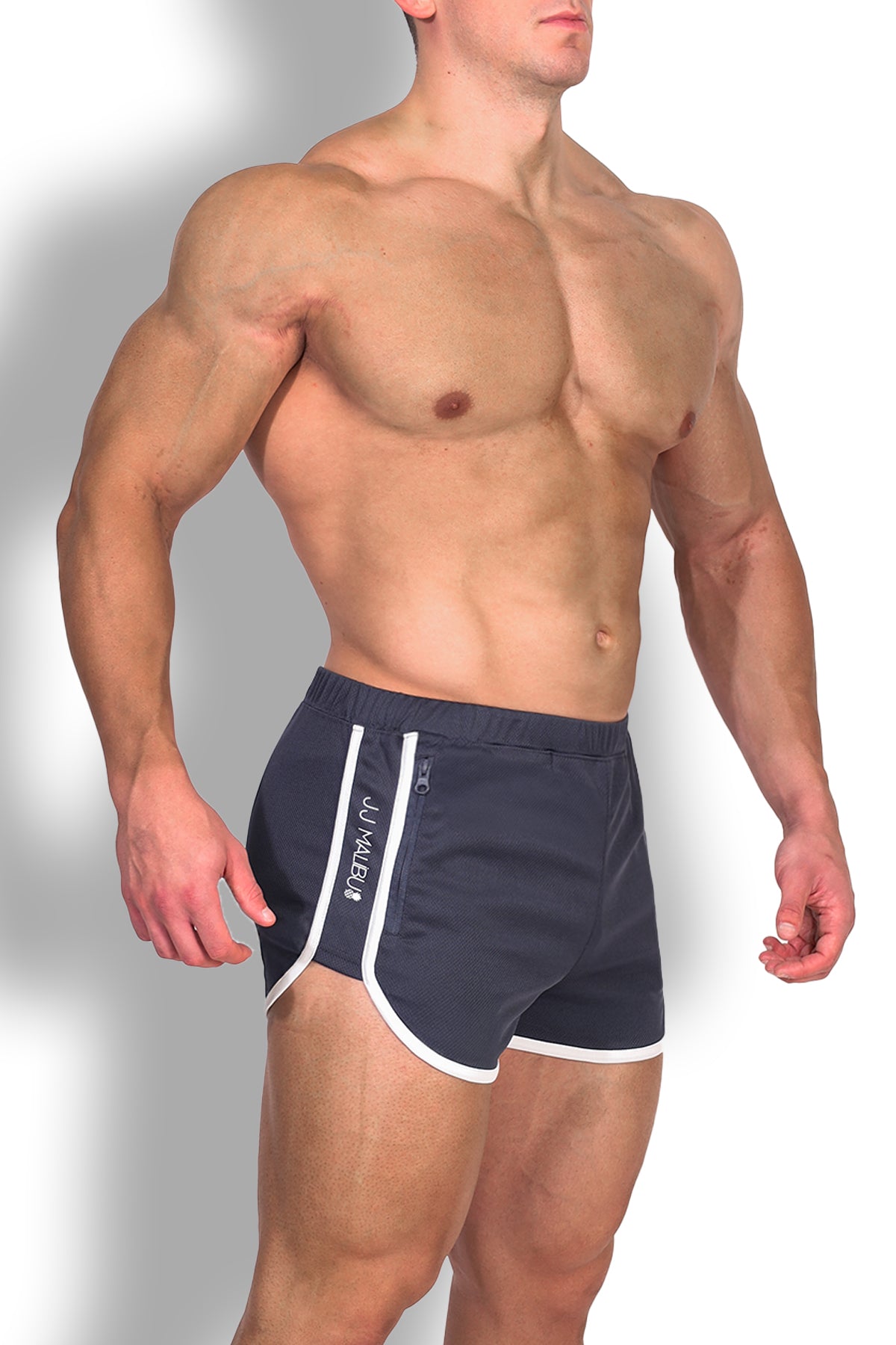 Nightcall Elastic Waist 3" Short Shorts - Smokey Grey