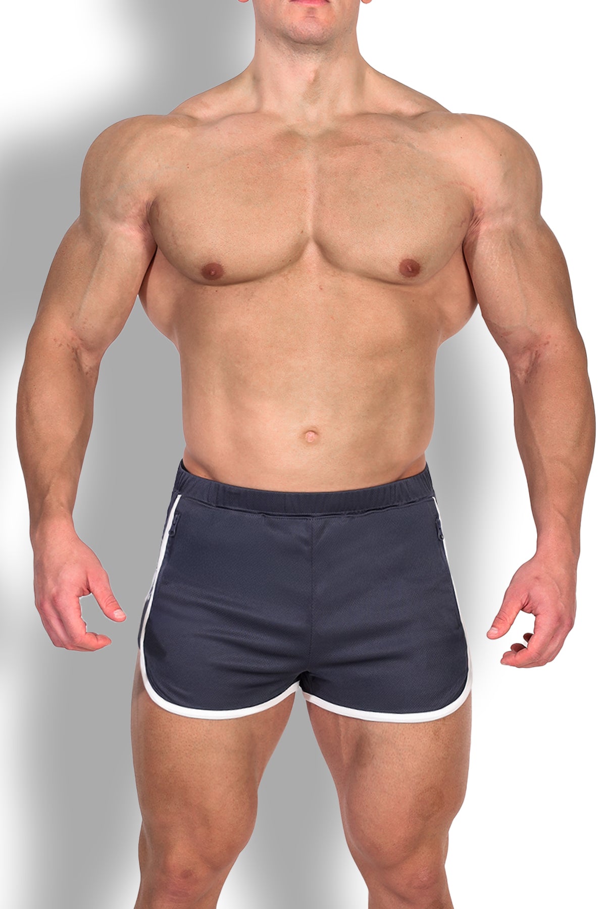 Nightcall Elastic Waist 3" Short Shorts - Smokey Grey