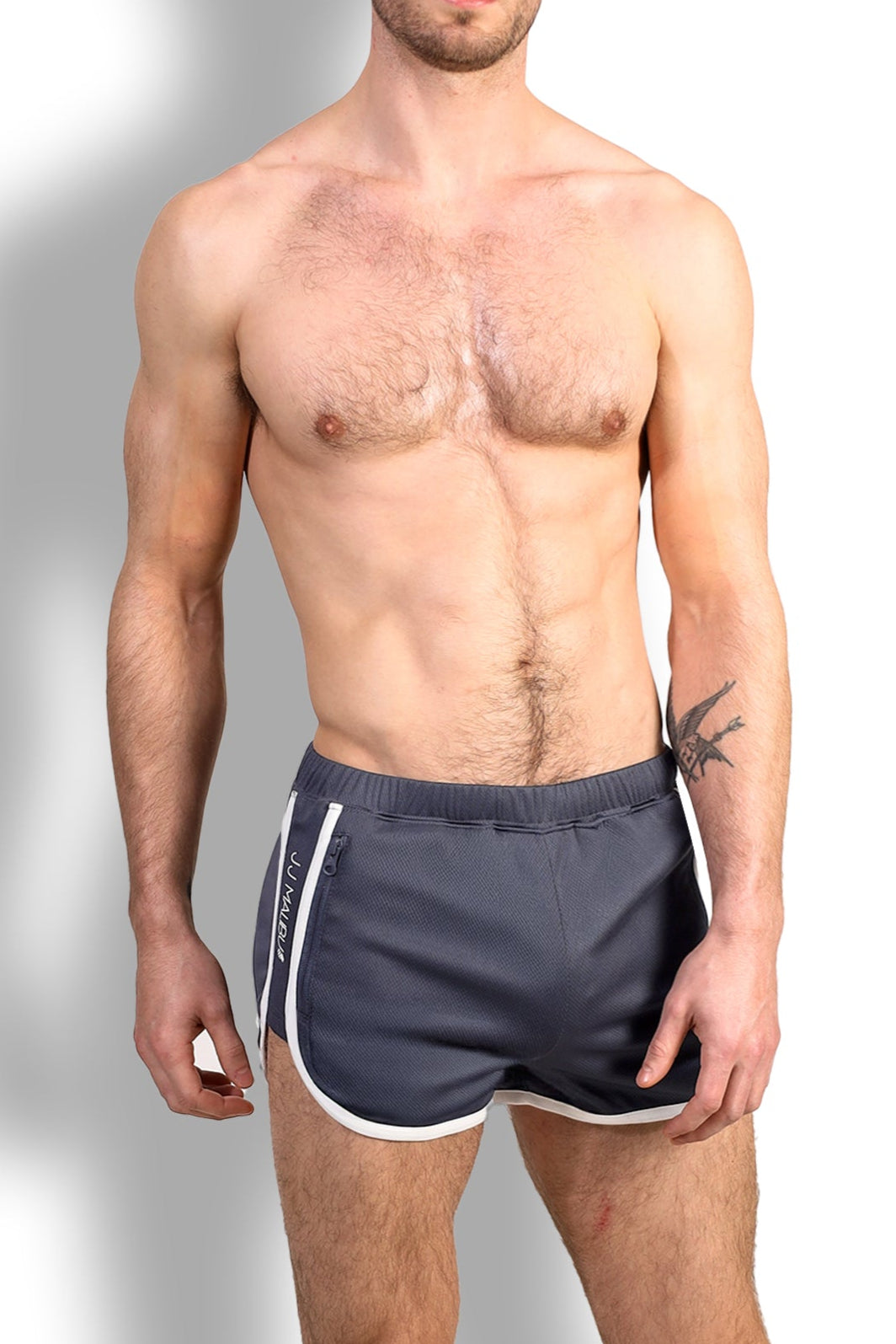 Nightcall Elastic Waist 3" Short Shorts - Smokey Grey