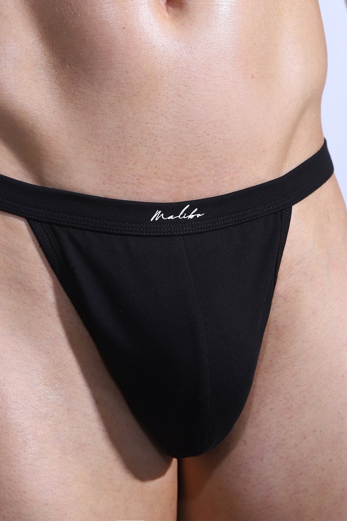 Premium Versatile Thong for Men - Obsidian Black