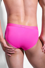 Hustler Cross Briefs - Neon Pink