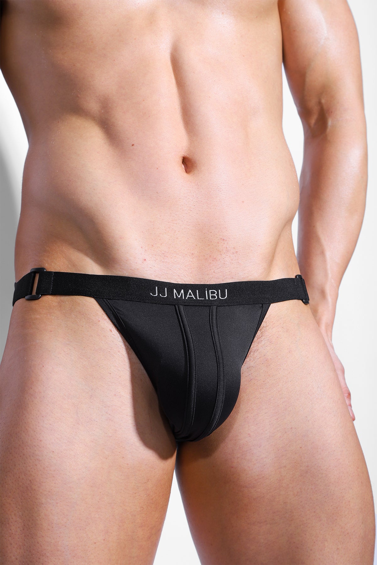 On-Display Jockstrap w/ Buckled Waistband - Black