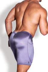 Lustrous Scrunch-Butt 6.5" Bike Shorts - Lavender Pearl