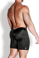 Lustrous Scrunch-Butt 6.5" Bike Shorts -  Midnight Black