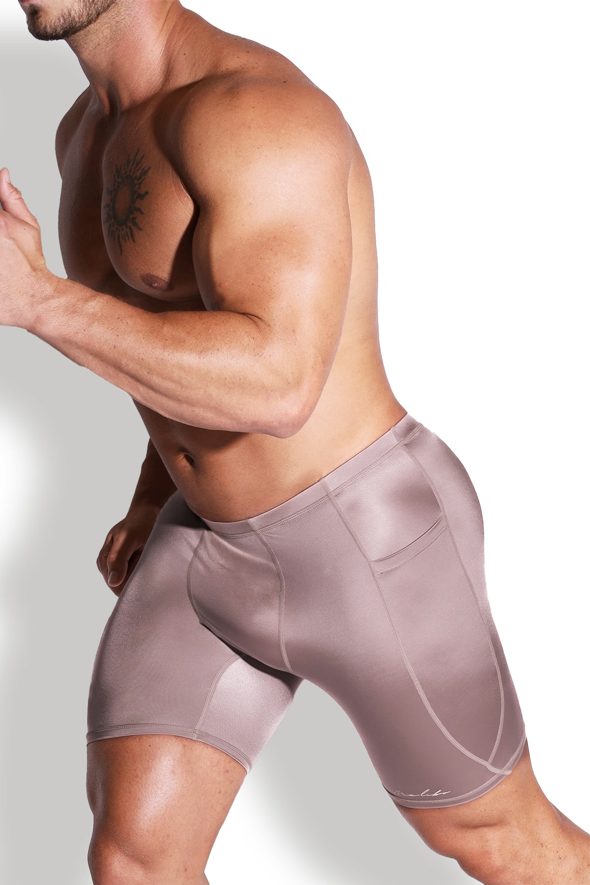 Lustrous Scrunch-Butt 6.5" Bike Shorts - Cosmic Latte