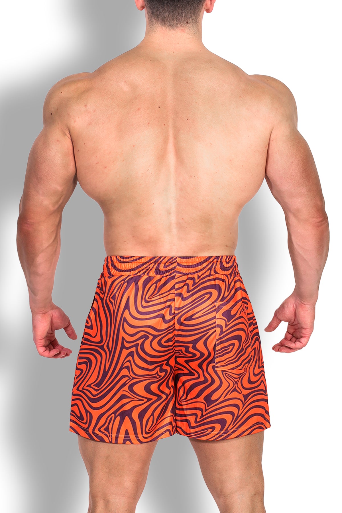 Quick-Dry Mesh Shorts - Groovy Orange