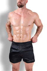 ShimmerFlex Active Shorts - Midnight Black