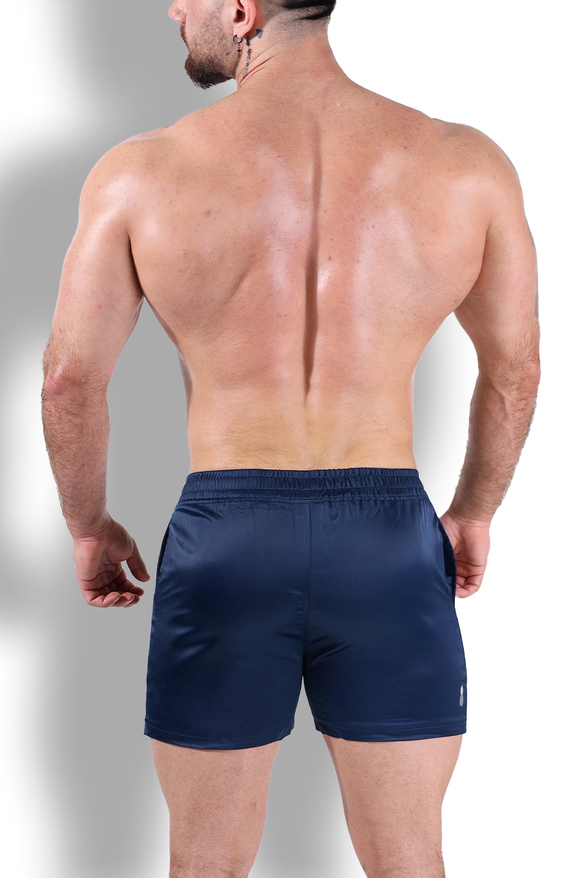 ShimmerFlex Active Shorts - Navy