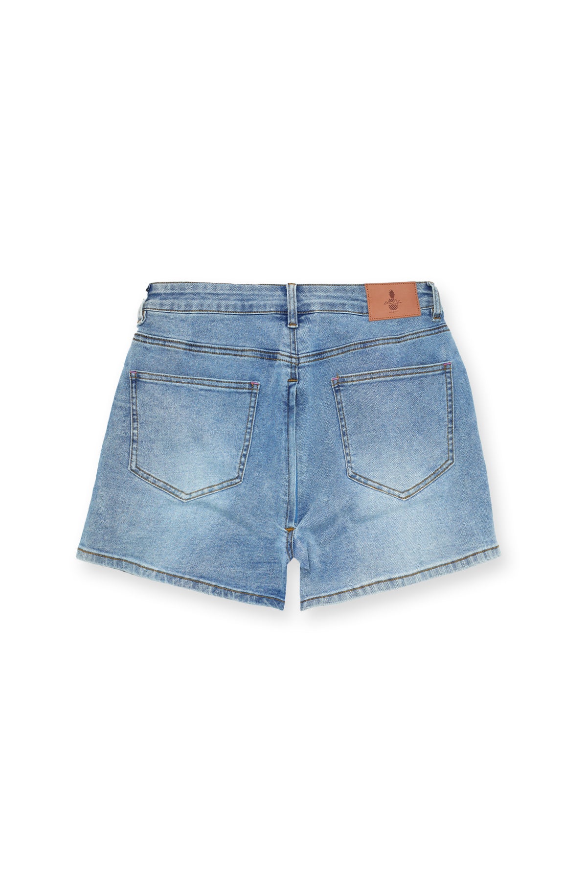 Peek-A-Boo Denim Shorts - Dark Blue