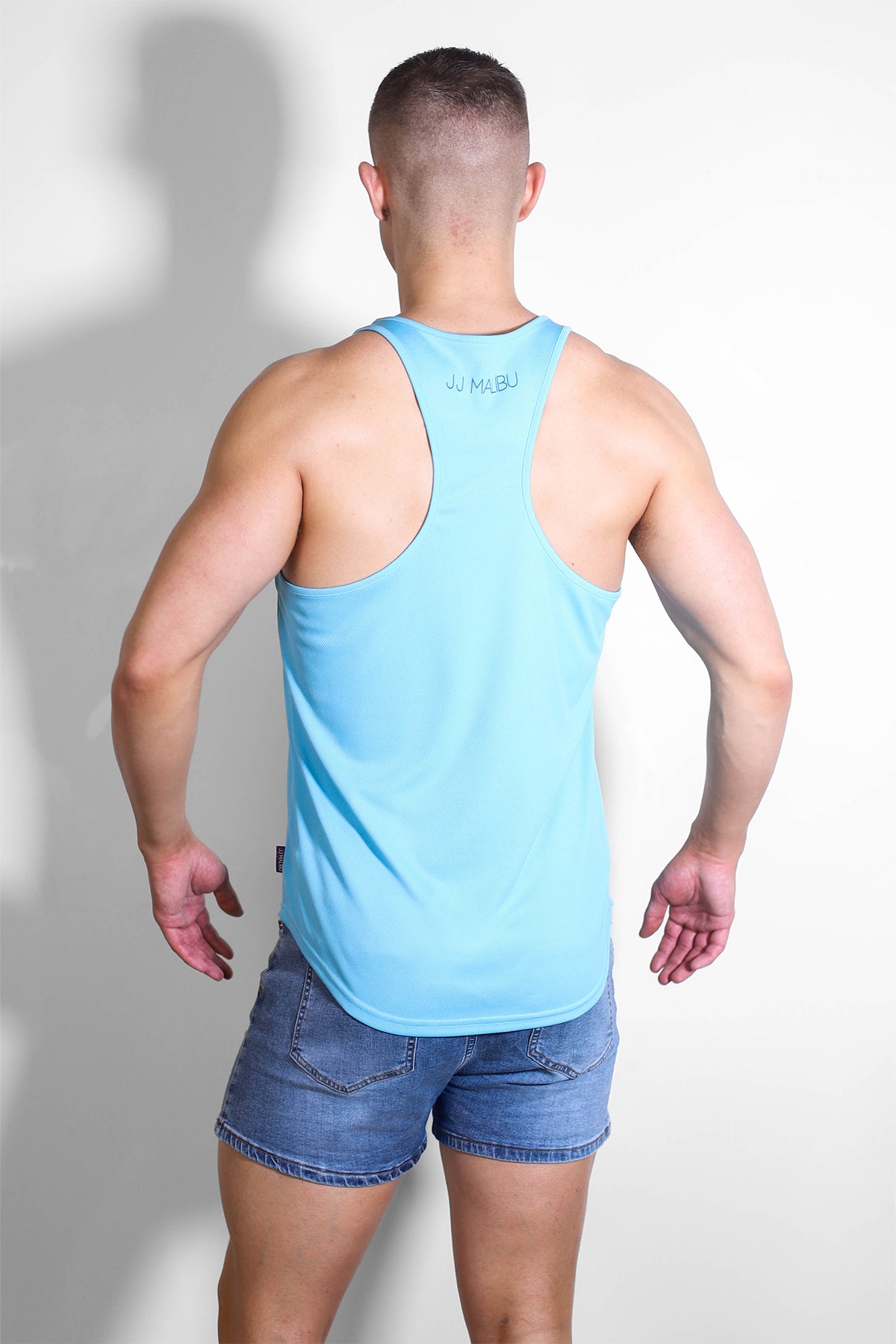 JJ Cool-Dry Gym Stringer - Light Aqua