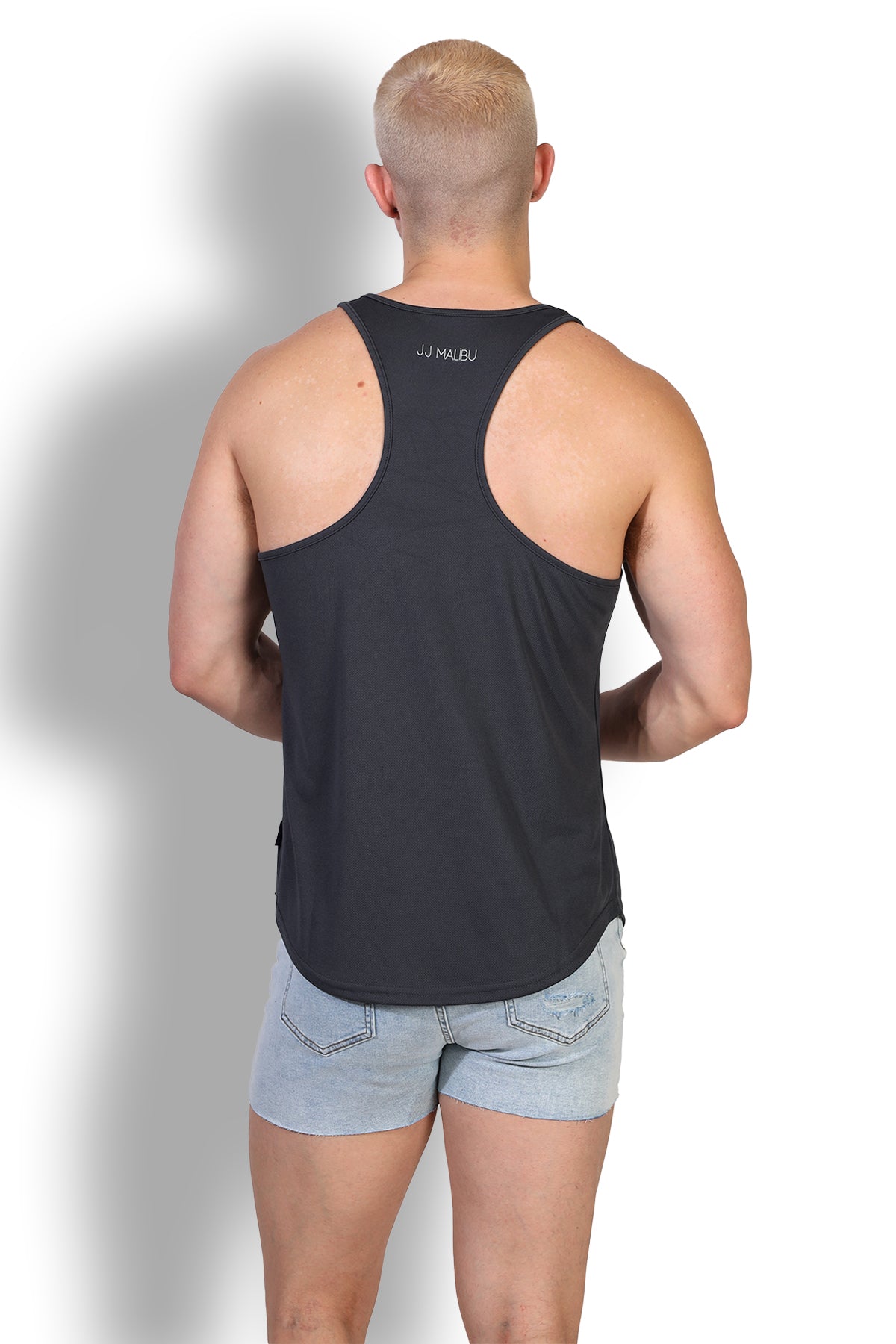 JJ Cool-Dry Gym Stringer - Dark Grey