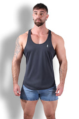 JJ Cool-Dry Gym Stringer - Dark Grey