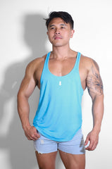 JJ Classic Old-School Workout Stringer - Electric Blue