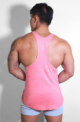 Men's Muscle Stringer - Bubblegum Pink - JJ Malibu 