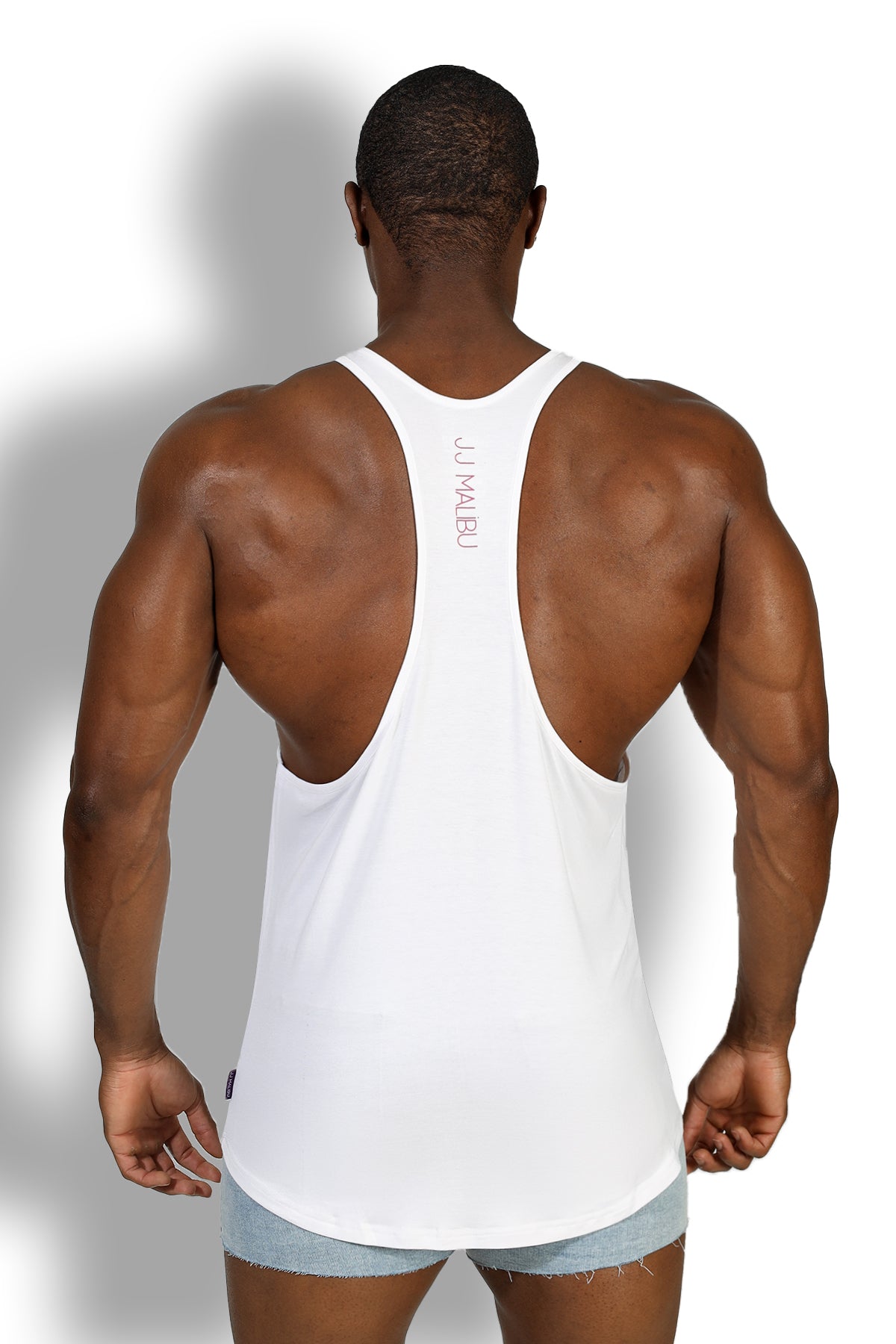 JJ Classic Old-School Workout Stringer - White Salt