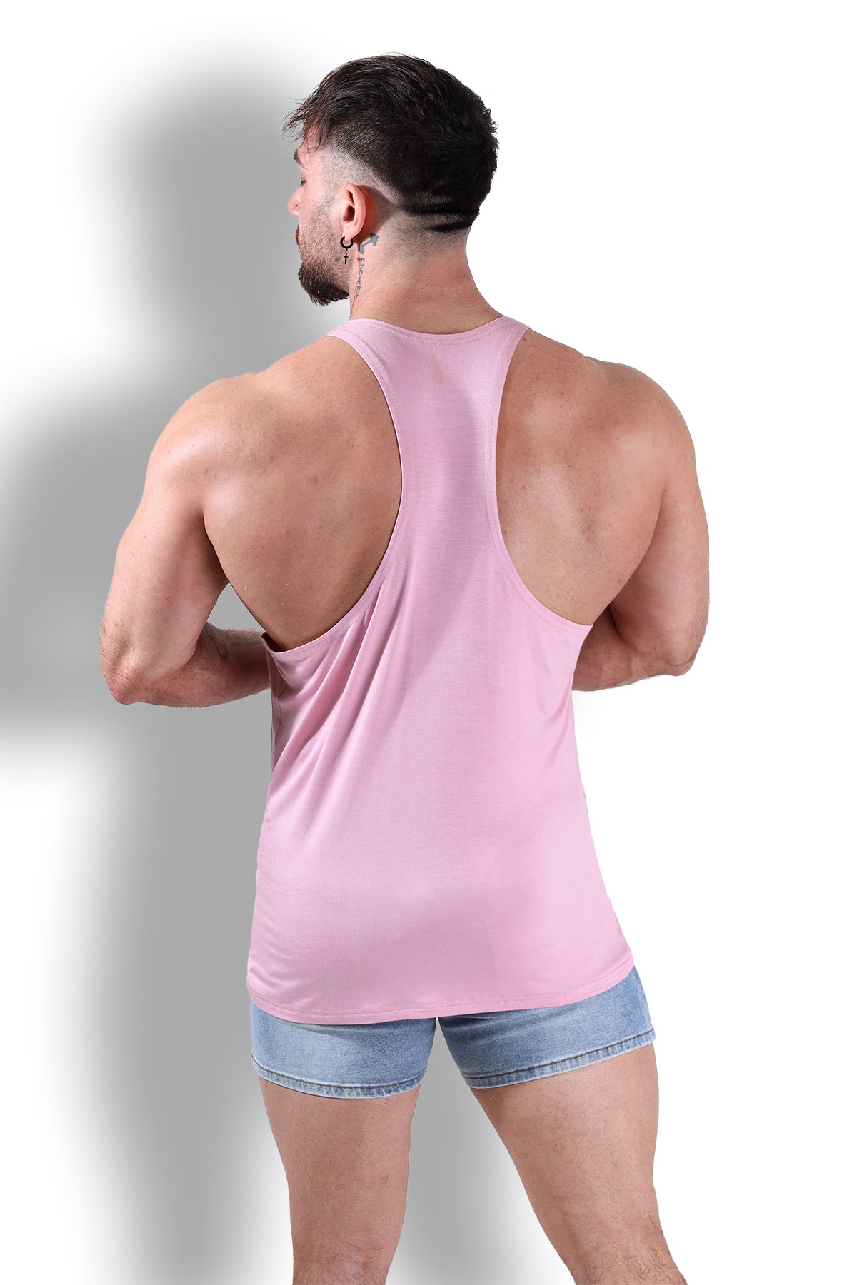 Gym Bae Classic Workout Stringer - Pink